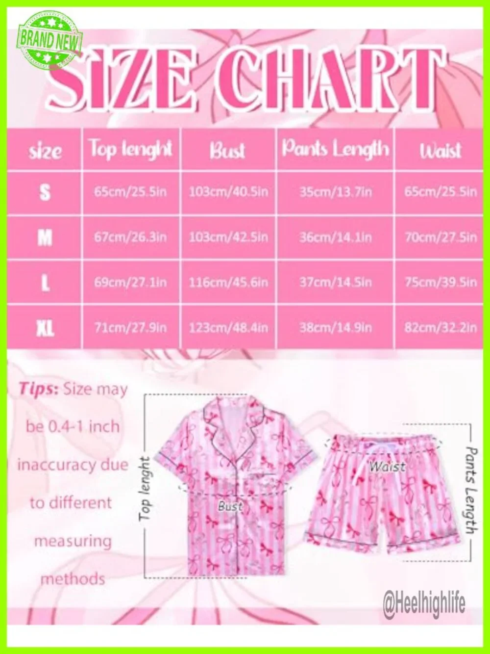 Silky Satin Pajamas Set - Women's Shorts Pjs Button Down 2 Piece Sleepwear